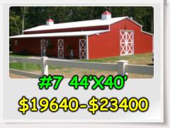 #7 44’X40’ $19640-$23400