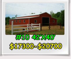#10 42’X40’ $17300-$20700