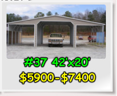 #37 42’x20’ $5900-$7400