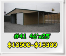 #41 46’x25’ $10500-$13300
