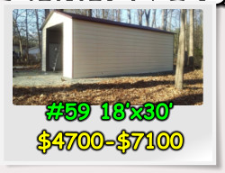#59 18’x30’ $4700-$7100