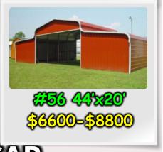 #56 44’x20’ $6600-$8800