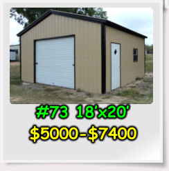 #73 18’x20’ $5000-$7400